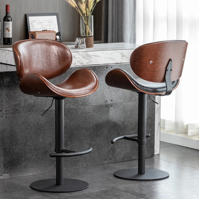 Daisy Leather Bar Stool