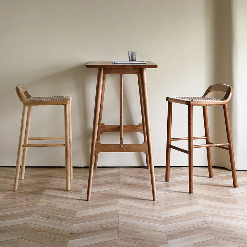 Lila Wooden Bar Stool