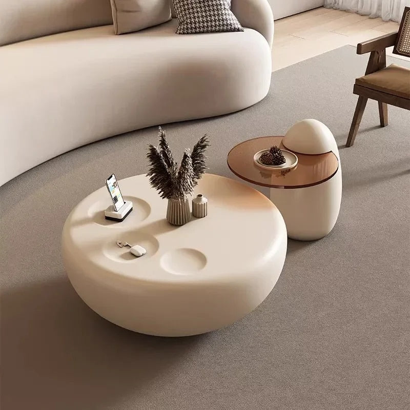 Luna White Coffee Table Set