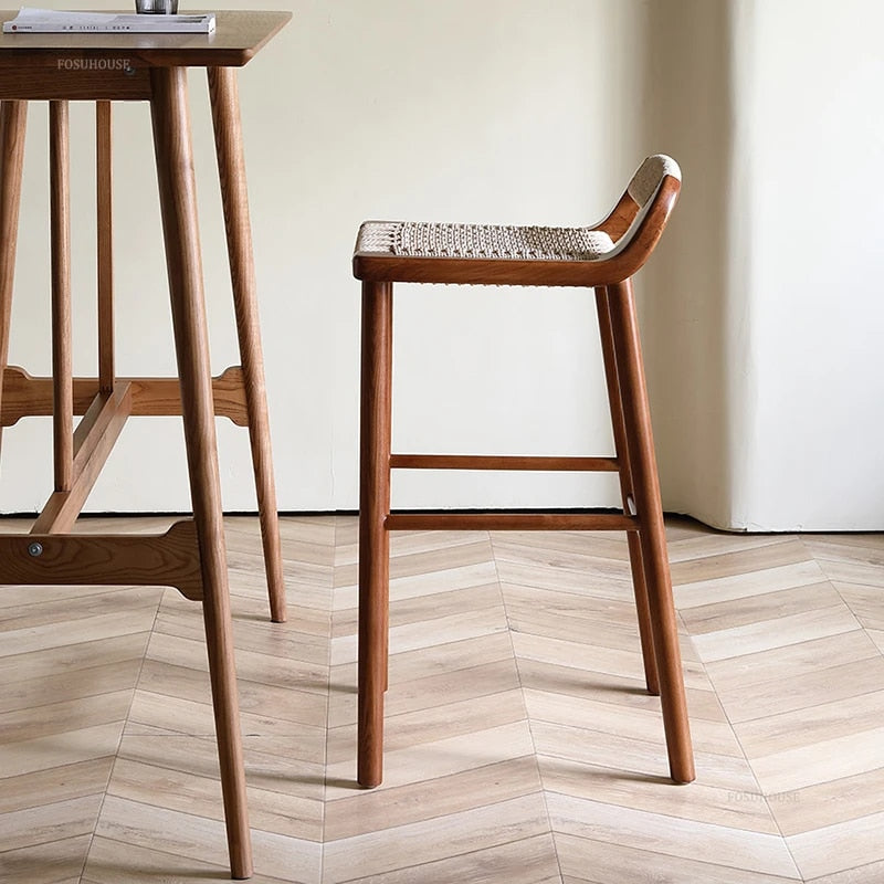 Lila Wooden Bar Stool