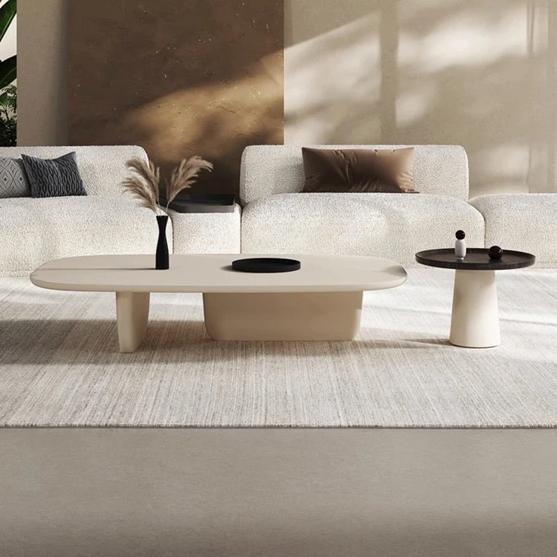 Olive White Coffee Table Set