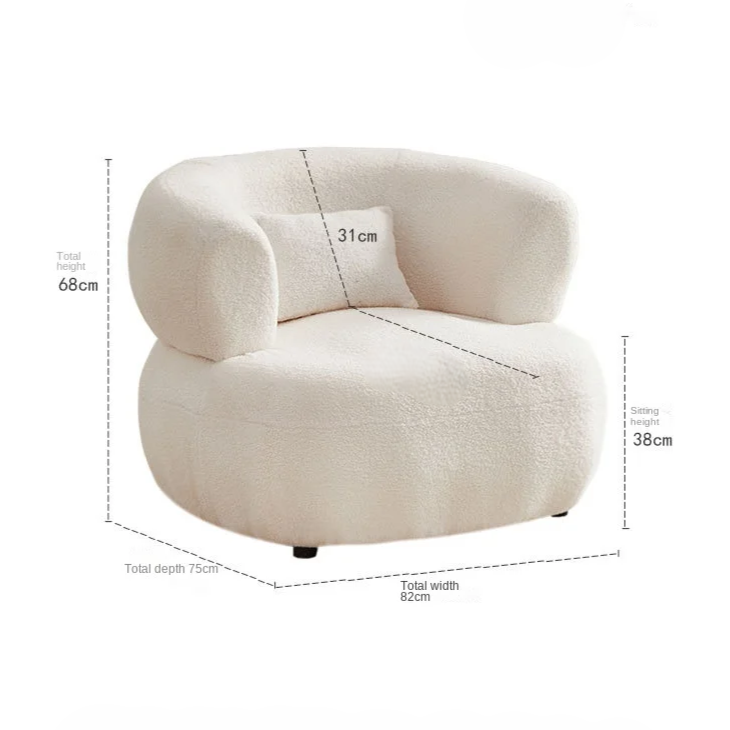 Evelyn White Armchair