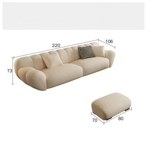 Eden Shell White Sofa