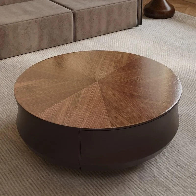 Bella Round Wooden Coffee Table Set