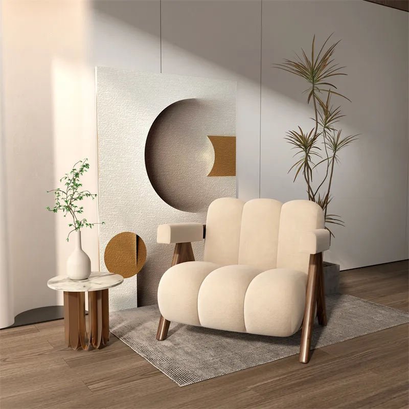 Blake White Accent Chair