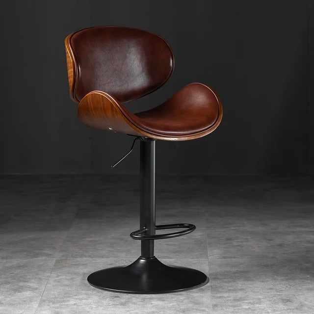 Daisy Leather Bar Stool