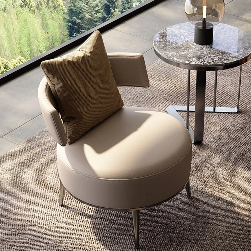 Daphne Beige Round Armchair