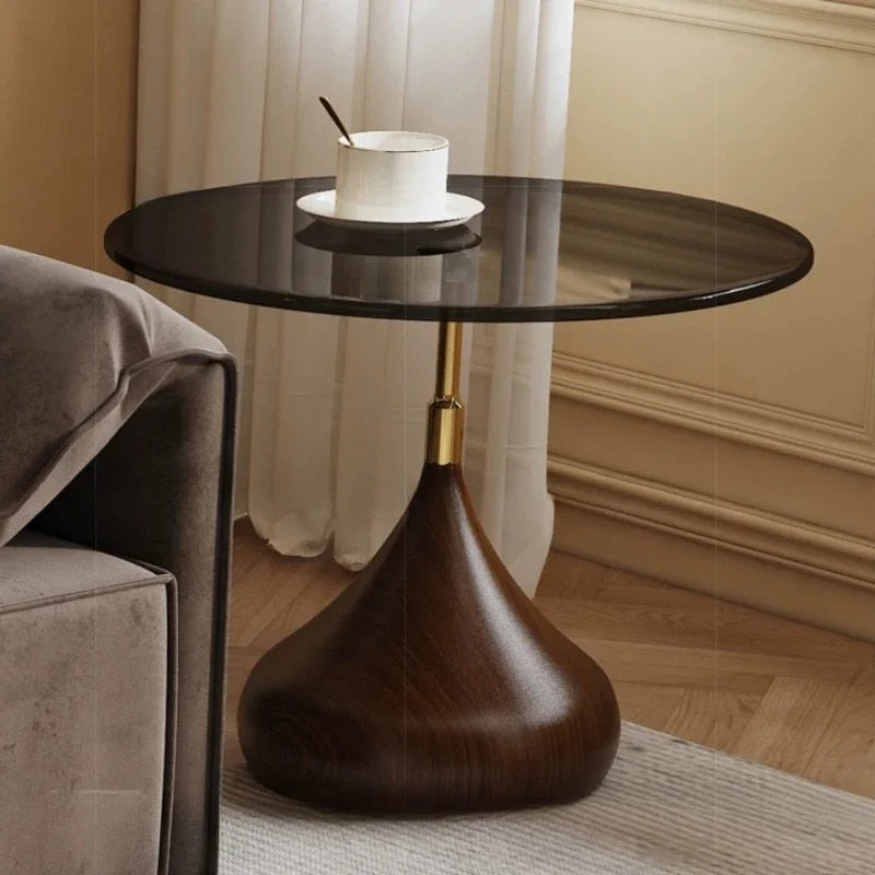 Bella Round Wooden Coffee Table Set