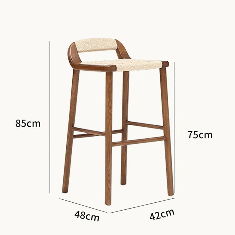 Lila Wooden Bar Stool