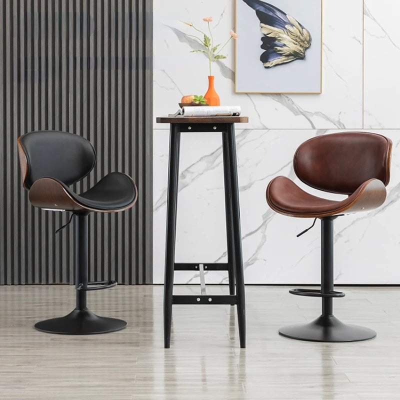 Daisy Leather Bar Stool