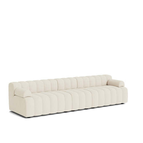 Riley White Lambs Wool Sofa