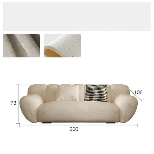 Eden Shell White Sofa