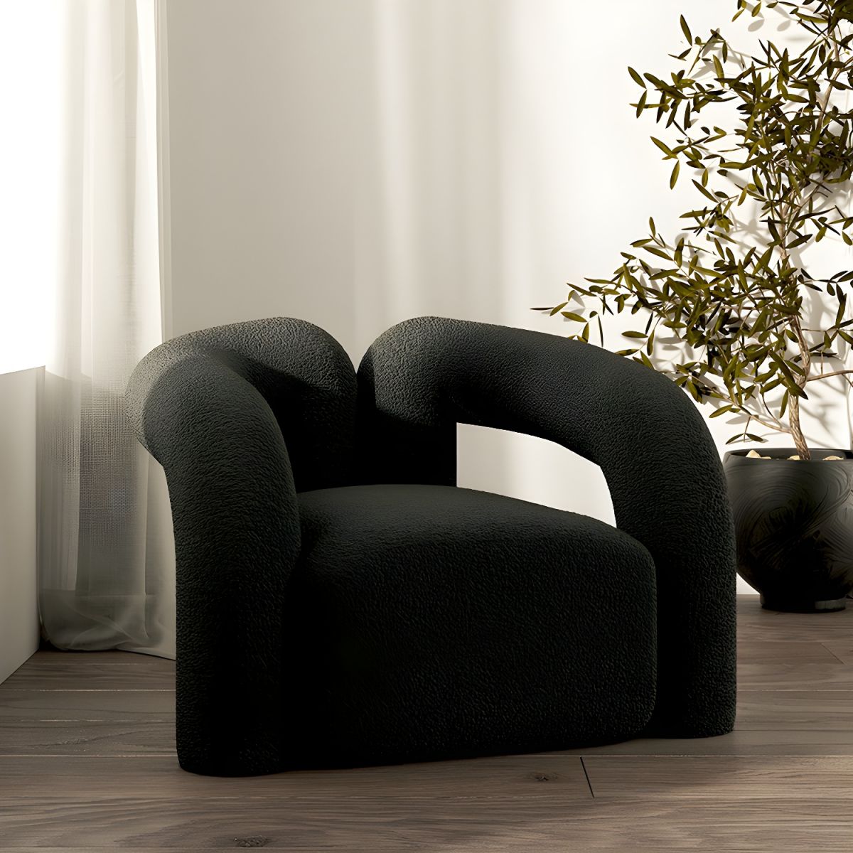 Carter Boucle Accent Armchair