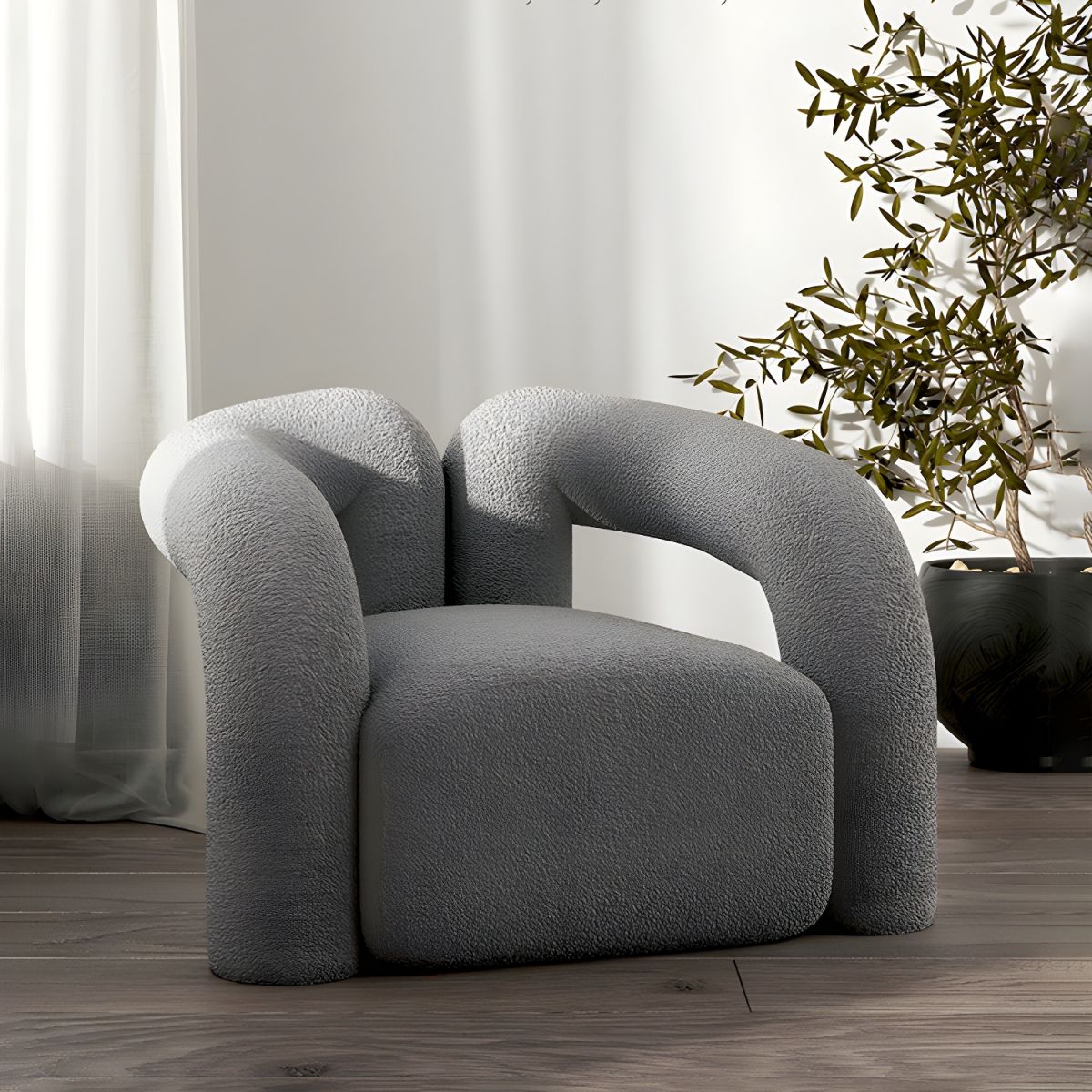 Carter Boucle Accent Armchair