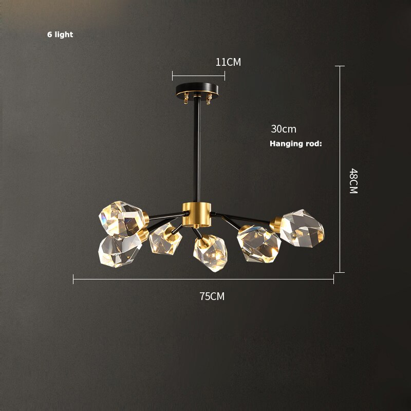 Aurora Crystal Ceiling Light