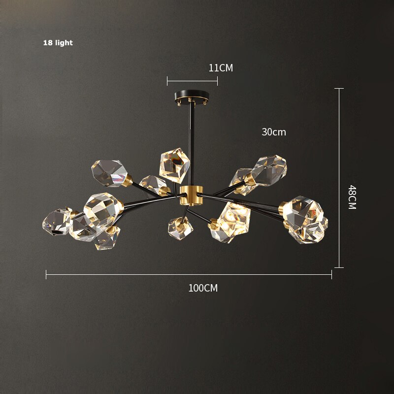 Aurora Crystal Ceiling Light