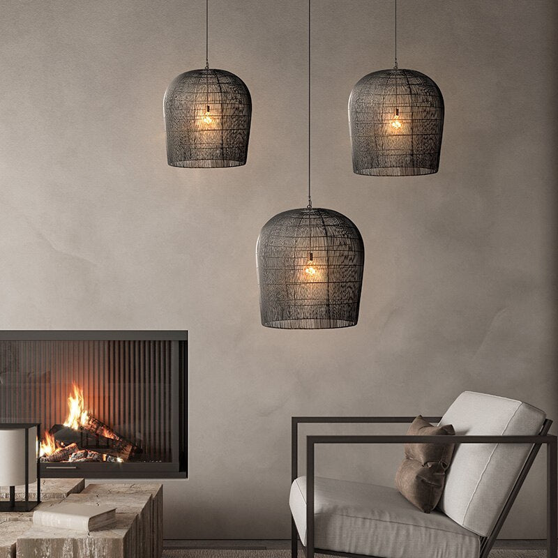 Seraphina Bamboo Cage Ceiling Light