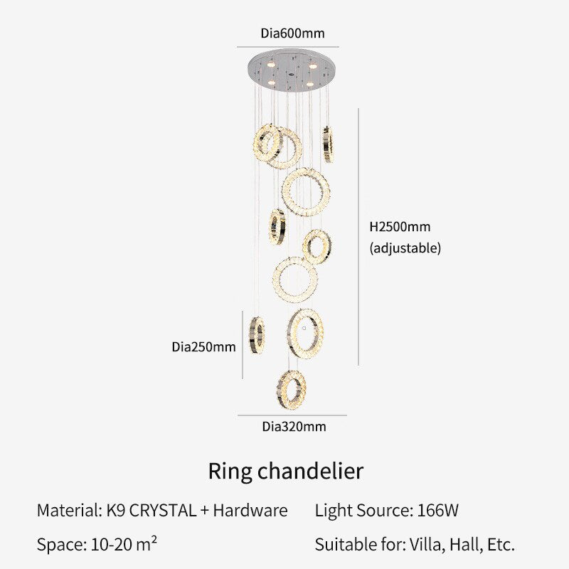 Elowen Rings Chandelier