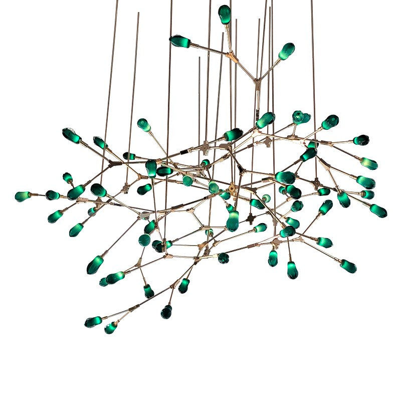 Selene Emerald Green Crystal Chandelier