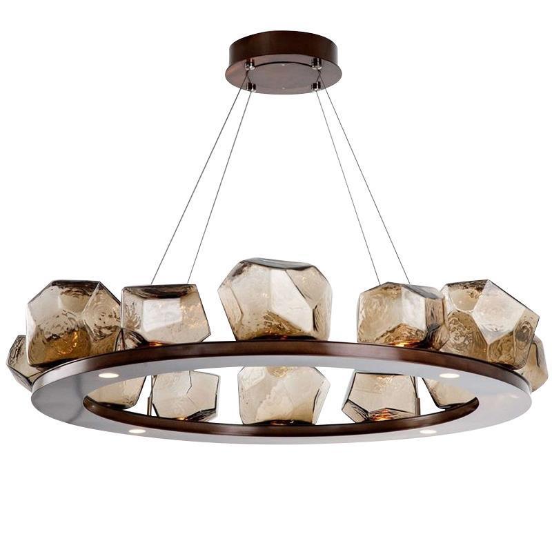 Aurielle Glass Stone Chandelier