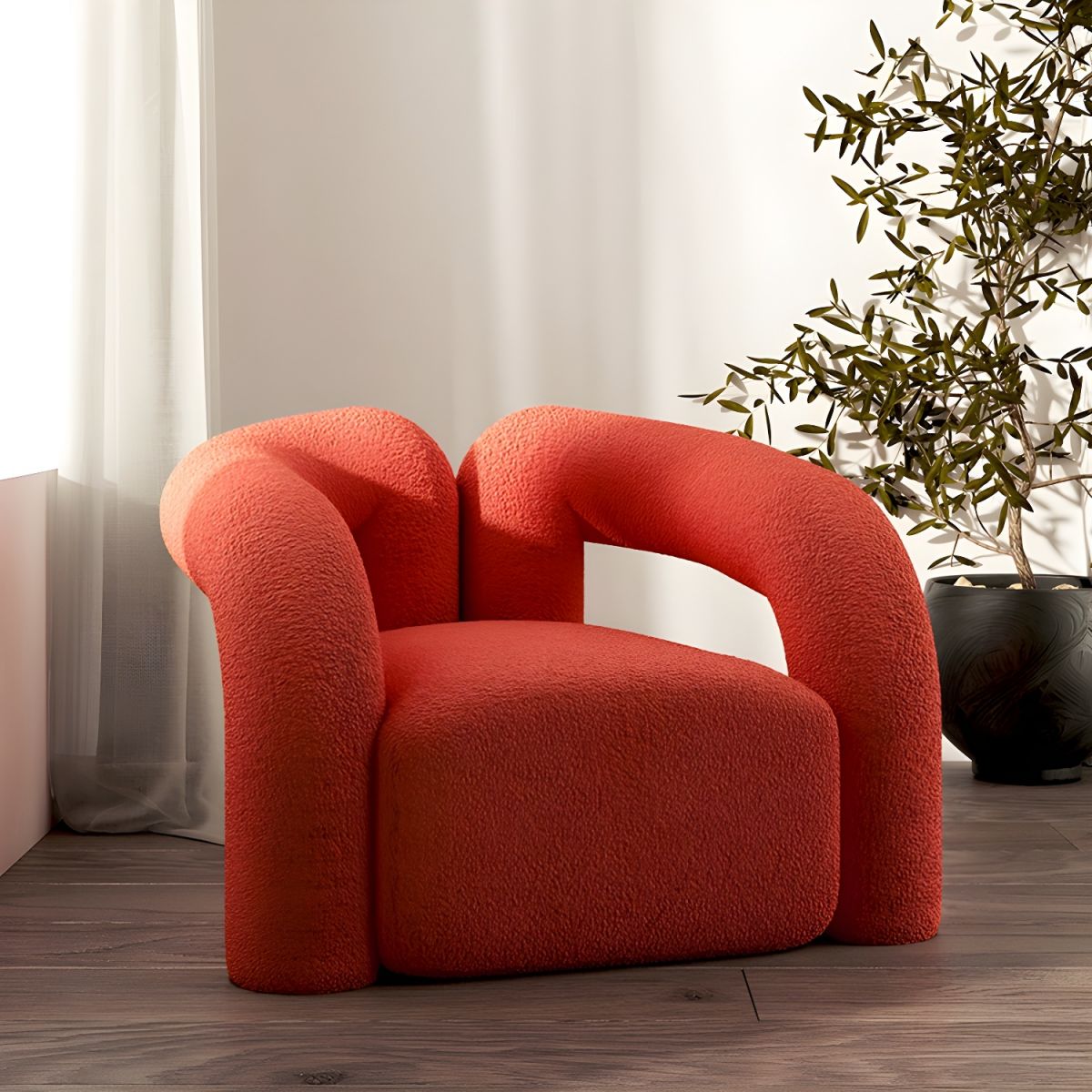 Carter Boucle Accent Armchair