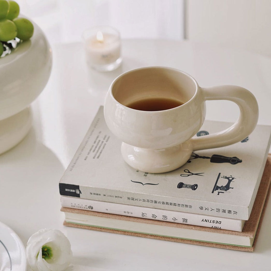 Aurielle Curved Design Ceramic Mug Set