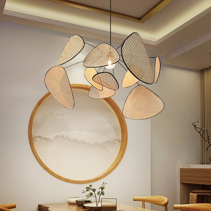 Leona Rattan Chandelier