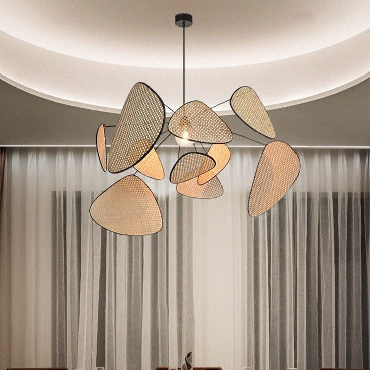 Leona Rattan Chandelier