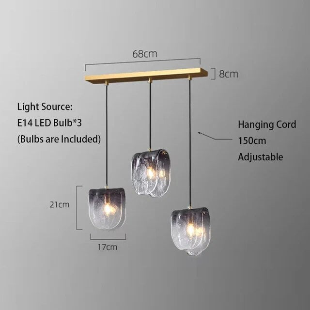 Ophelia Gradient Glass Pendant Light