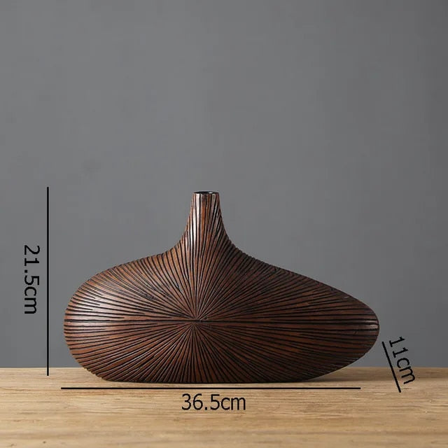 Lucas Wooden Decorative Vase