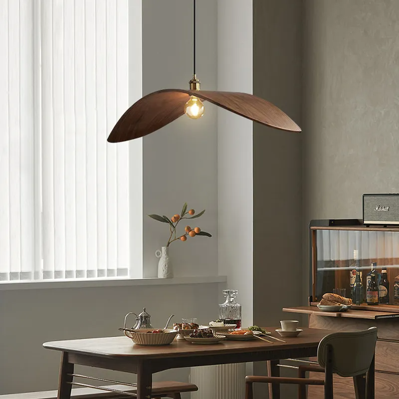 Seraphina Wood Seagull Shape Pendant Light