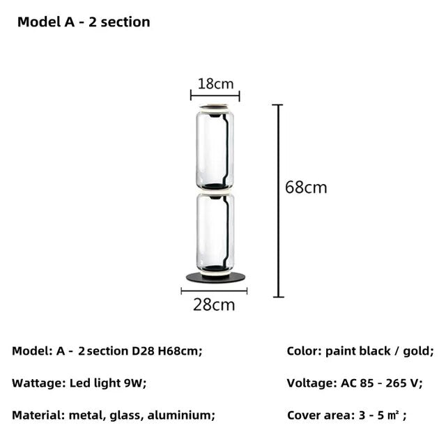 Ophelia Glass Floor Lamp