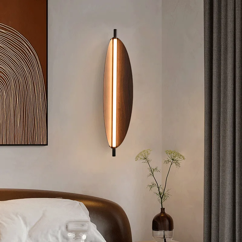 Aurielle Long Strip Wooden Wall Light