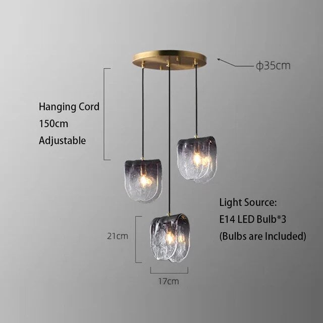 Ophelia Gradient Glass Pendant Light