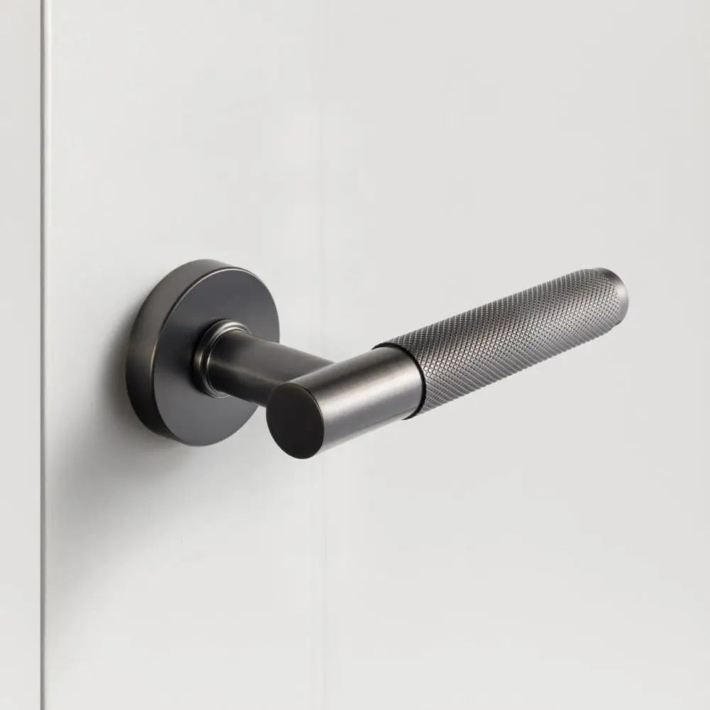 Aurielle Solid Brass Lever Door Handles & Lock Set