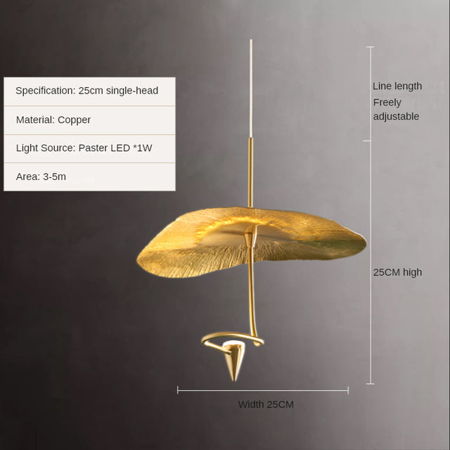 Nova Lotus Leaf Pendant Light