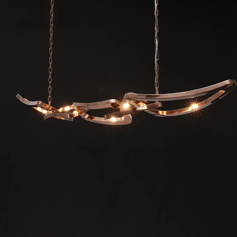 Elara Rose Gold Ceiling Light