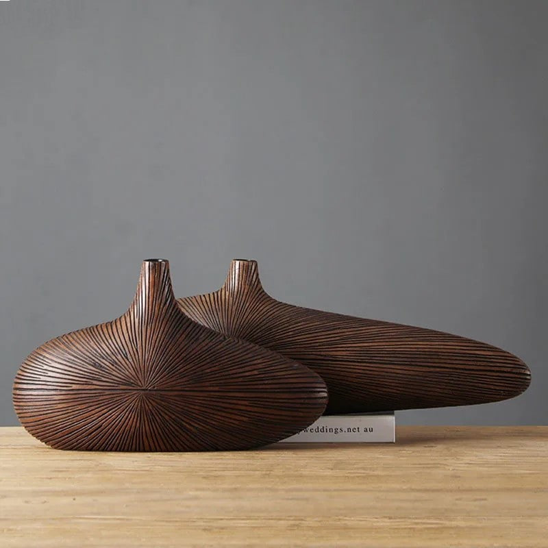 Lucas Wooden Decorative Vase