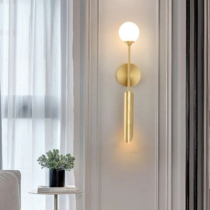 Aurora Metal Gold Wall Light