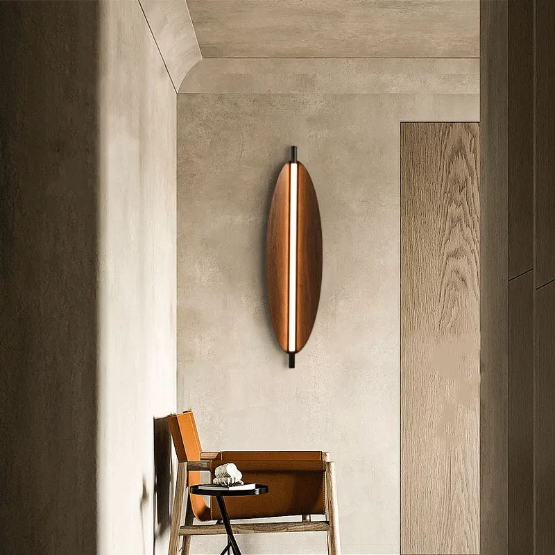 Aurielle Long Strip Wooden Wall Light