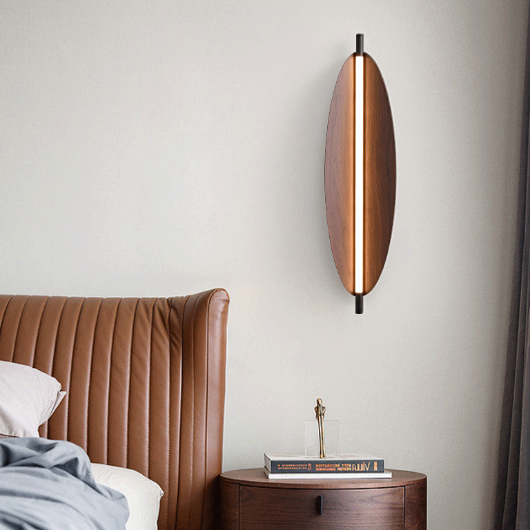 Aurielle Long Strip Wooden Wall Light