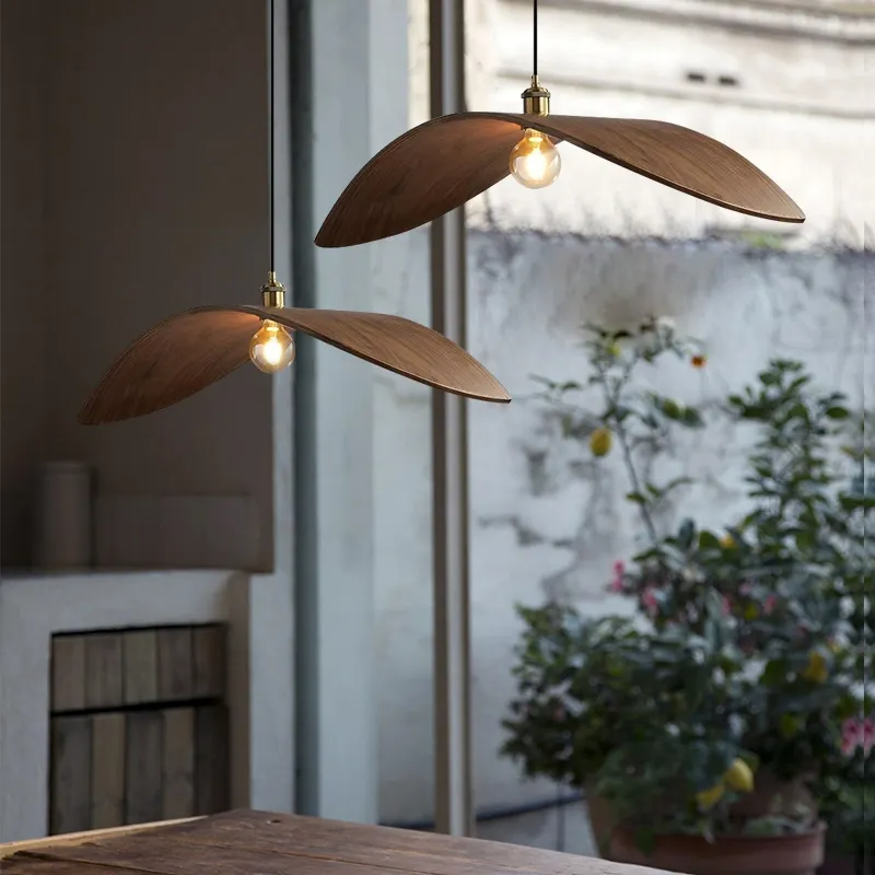 Seraphina Wood Seagull Shape Pendant Light