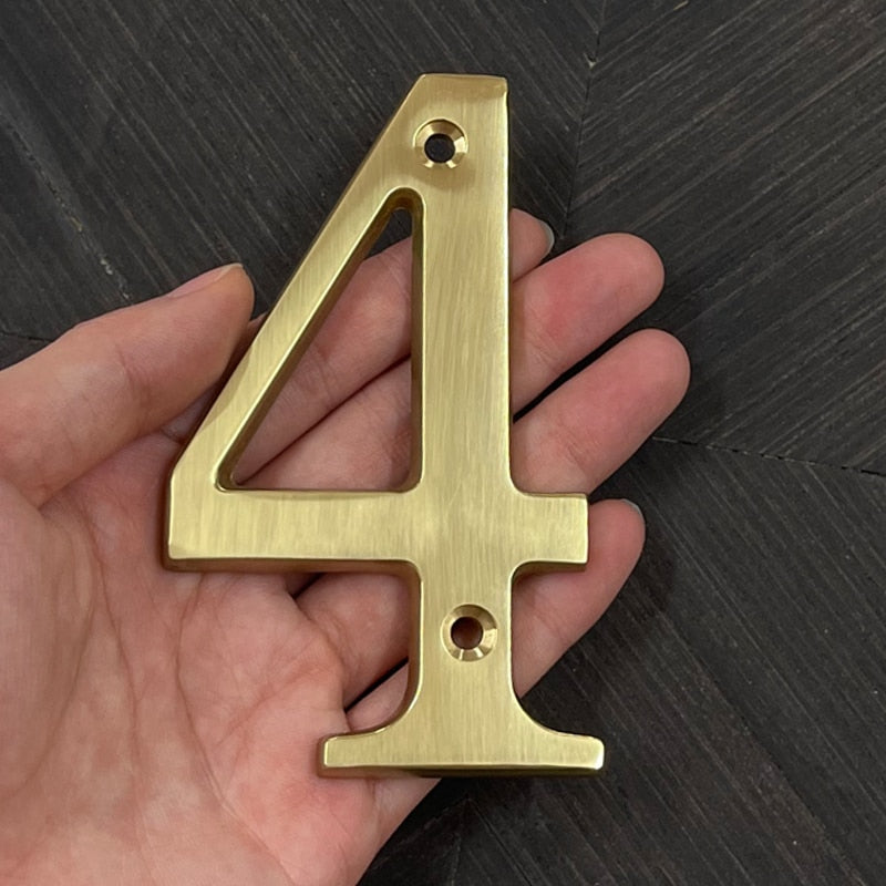 Aria Gold House Numbers