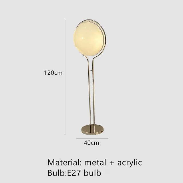 Luna Globes Acrylic Ball Floor Lamp