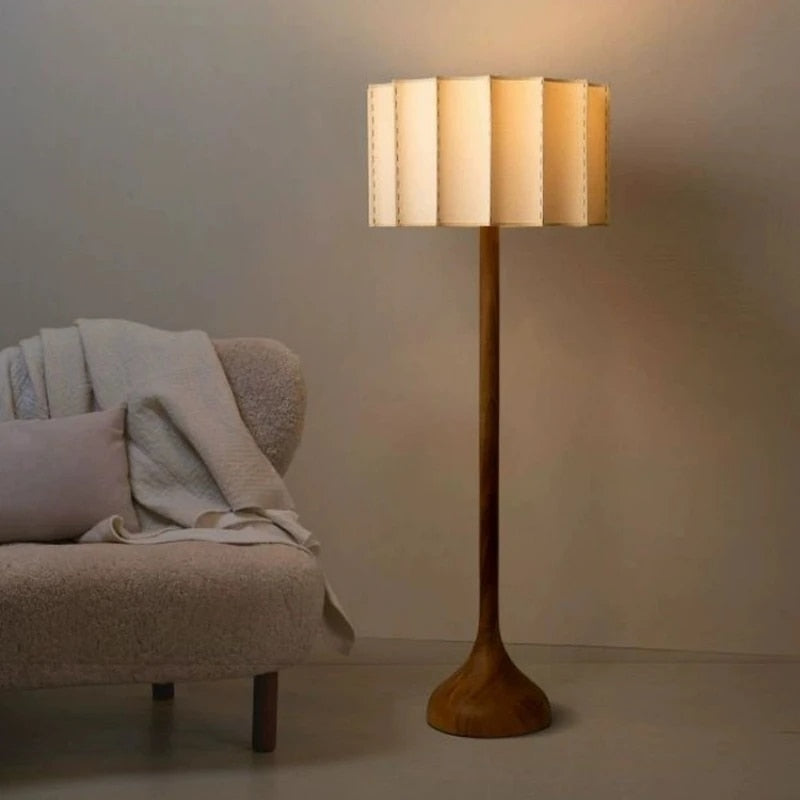 Elara Wooden Floor Lamp