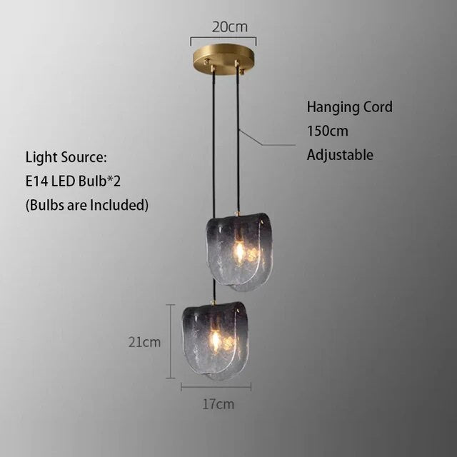 Ophelia Gradient Glass Pendant Light