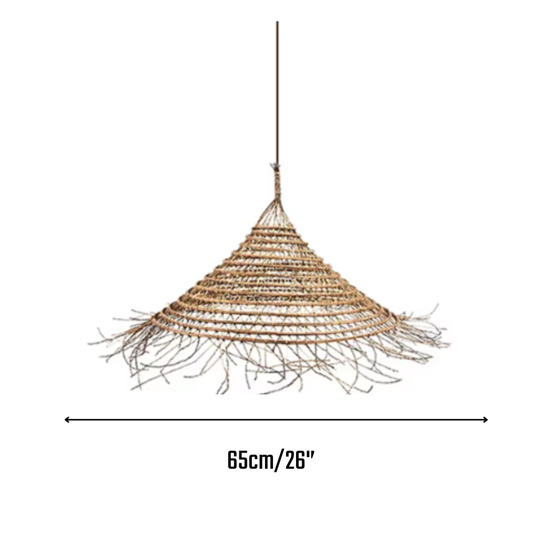 Celeste Wicker Hat Pendant Light