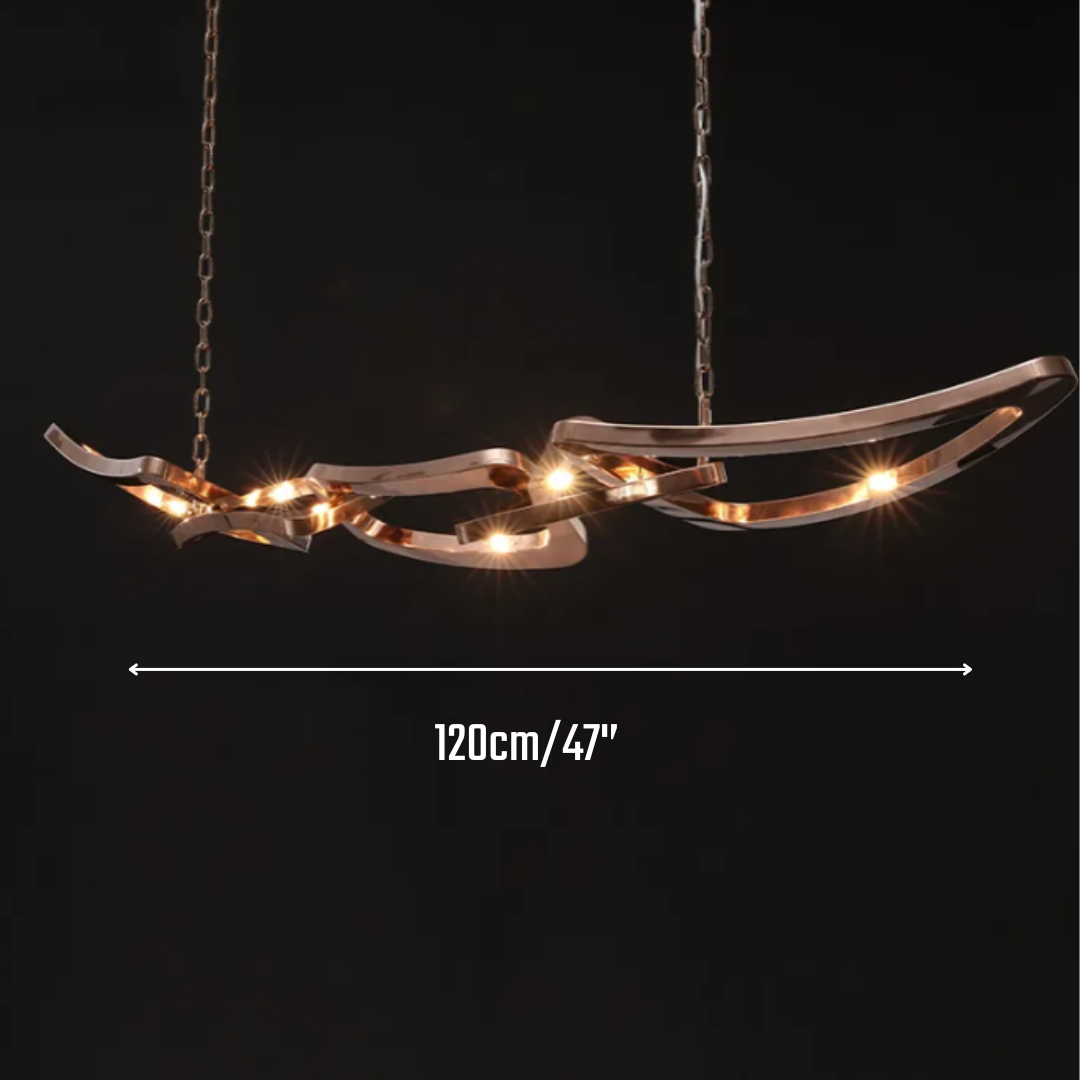 Elara Rose Gold Ceiling Light