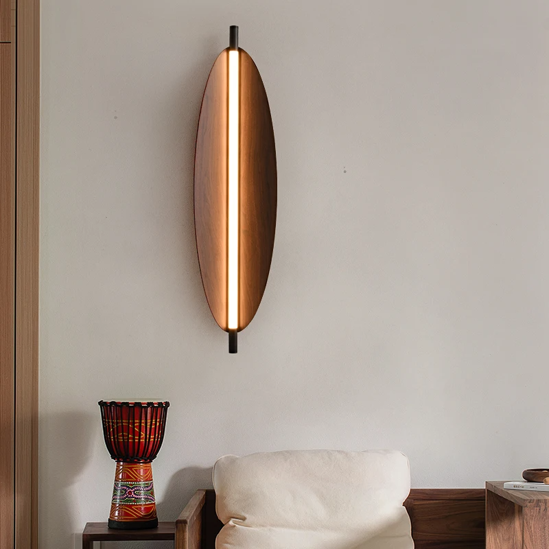 Aurielle Long Strip Wooden Wall Light