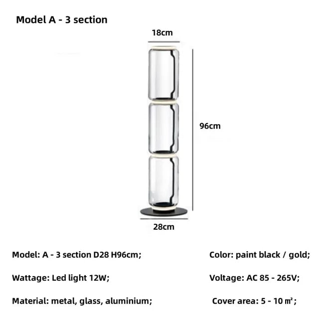 Ophelia Glass Floor Lamp